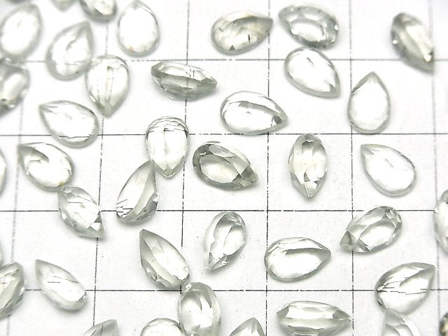 [Video]High Quality Green Amethyst AAA Loose stone Pear shape Faceted 8x5mm 5pcs