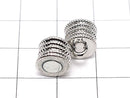 Metal Parts Magnetic Clasp with Jump Ring 18x8x8mm 2pairs