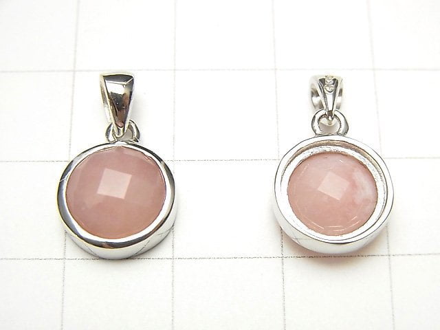 1 pc $13.99! Pink Opal AA ++ Pendant 11 x 11 mm Silver 925 1 pc