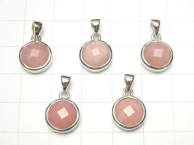 1 pc $13.99! Pink Opal AA ++ Pendant 11 x 11 mm Silver 925 1 pc