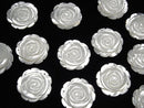 1pc $5.79 White Shell (Silver-lip Oyster) AAA Rose 30mm 1pc