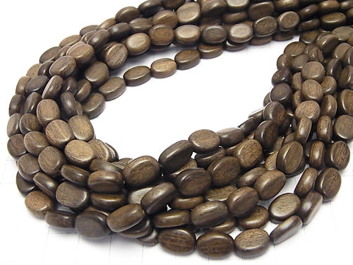 [Video] 1strand $4.79! Gray wood Oval 10 x 8 x 4 mm 1 strand beads (aprx.15 inch / 38 cm)