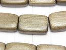 1strand $4.79! Gray wood rectangle 15 x 10 x 5 mm 1strand beads (aprx.16 inch / 40 cm)