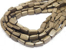 1strand $4.79! Gray wood rectangle 15 x 10 x 5 mm 1strand beads (aprx.16 inch / 40 cm)
