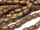 Greywood Tube -Rice 8x5.5x5.5mm 1strand beads (aprx.15inch/38cm)