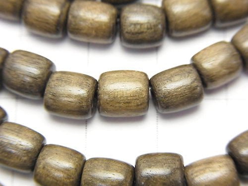 1strand $3.79! Gray Wood Roundel (Tube) 6x6x6mm 1strand beads (aprx.15inch / 37cm)