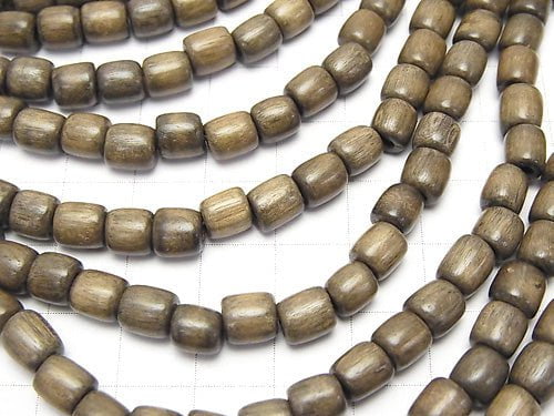 1strand $3.79! Gray Wood Rondelle (Tube) 6x6x6mm 1strand beads (aprx.15inch / 37cm)
