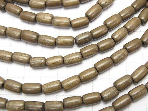 1strand $4.79! Gray Wood Tube 10x6x6mm 1strand beads (aprx.15inch / 37cm)