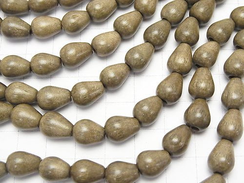 1strand $4.79! Gray Wood Vertical Hole Drop 10 x 8 x 8 mm 1strand beads (aprx.15 inch / 37 cm)