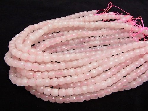 Rose Quartz AA++ Apple Shape 8mm half or 1strand beads (aprx.15inch/37cm)