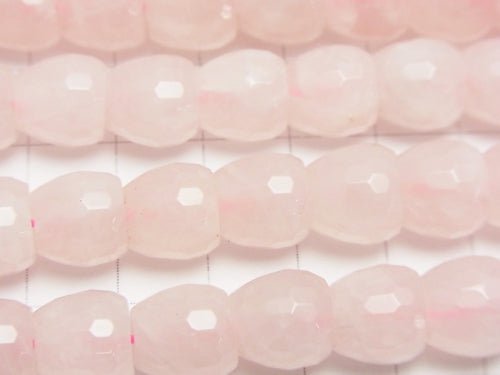 Rose Quartz AA++ Apple Shape 10mm half or 1strand beads (aprx.15inch/37cm)