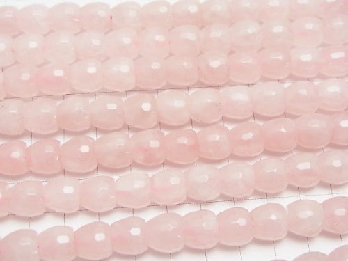 Rose Quartz AA++ Apple Shape 10mm half or 1strand beads (aprx.15inch/37cm)