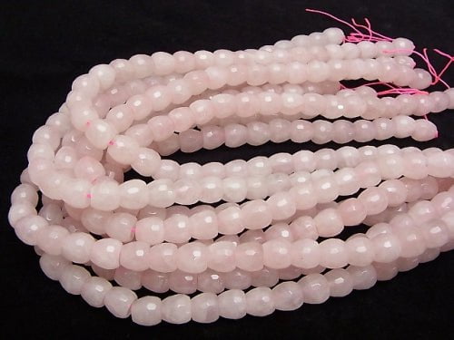 Rose Quartz AA++ Apple Shape 10mm half or 1strand beads (aprx.15inch/37cm)