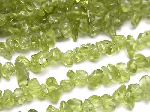 Chips, Peridot Gemstone Beads