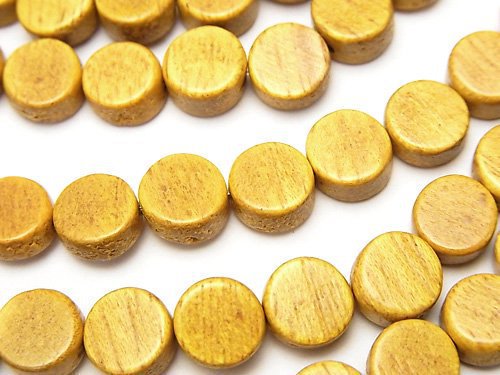 Coin, Wood Beads Natural Beads