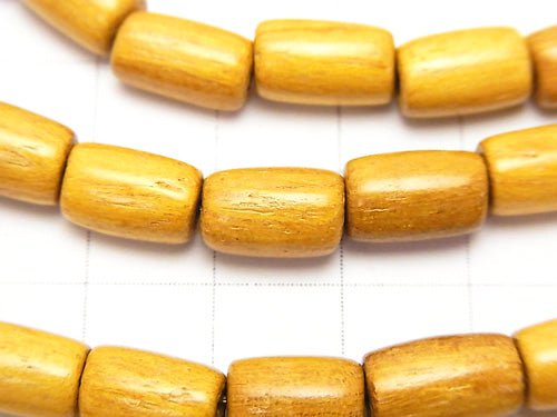 1strand $2.79! Wood Beads (Yellow) Tube 10x7x7mm 1strand beads (aprx.15inch / 38cm)