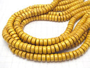 1strand $3.79! Wood Beads (Yellow) Rondelle 10x5x5 mm 1strand beads (aprx.15inch / 38cm)