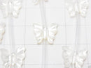 High Quality Mother of Pearl MOP AAA White Butterfly Shape half or 1strand (Approx 12pcs)