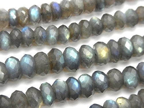 Labradorite, Roundel Gemstone Beads