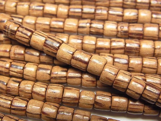 Roundel, Tube, Wood Beads Natural Beads