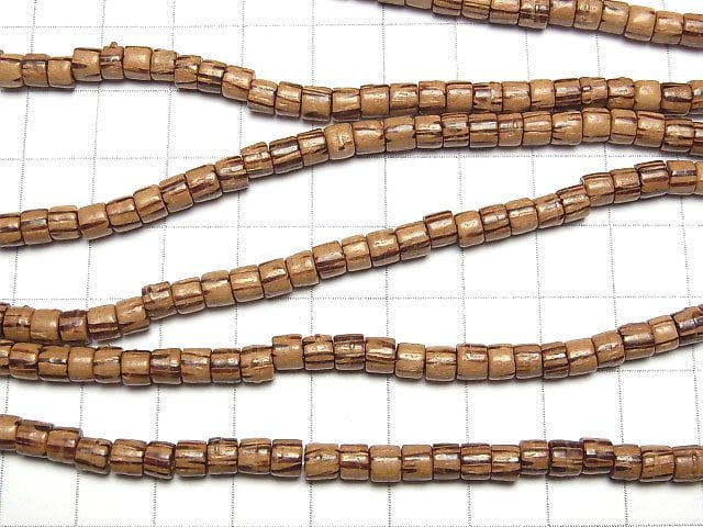 1strand $3.79! Palm Wood Roundel (Tube) 5 x 5 x 4 mm 1strand beads (aprx.15 inch / 38 cm)