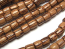 Roundel, Tube, Wood Beads Natural Beads