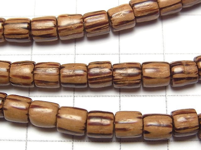 1strand $3.79! Palm Wood Rondelle (Tube) 6 x 6 x 6 mm 1 strand beads (aprx.15 inch / 38 cm)