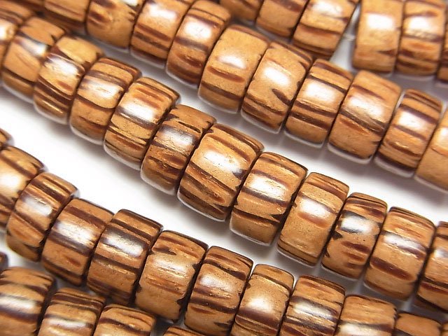 Roundel, Tube, Wood Beads Natural Beads