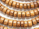 Roundel, Tube, Wood Beads Natural Beads