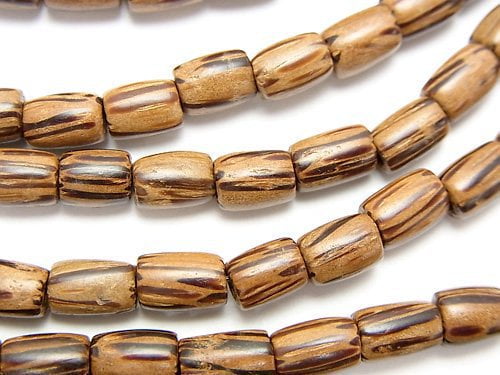 Tube, Wood Beads Natural Beads