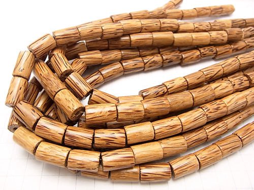 1strand $4.79! Palm wood (palm tree) Tube 14 x 10 x 10 mm 1 strand beads (aprx.15 inch / 38 cm)