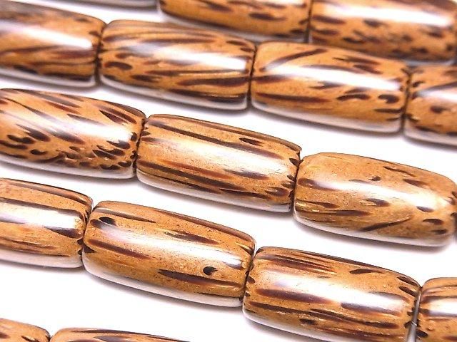 Palmwood Tube 20x10x10mm 1strand beads (aprx.15inch/37cm)