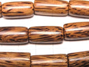 Palmwood Tube 20x10x10mm 1strand beads (aprx.15inch/37cm)
