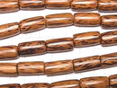 Palmwood Tube 20x10x10mm 1strand beads (aprx.15inch/37cm)