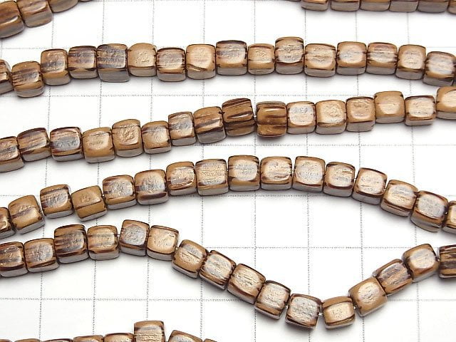 1strand $3.79! Palm Wood Cube 6 x 6 x 6 mm 1strand beads (aprx.15 inch / 38 cm)