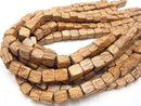 1strand $4.79! Palm Wood Cube 1010 x 10 mm 1strand beads (aprx.15 inch / 38 cm)