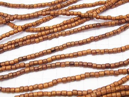 Bayon Wood Beads Roundel (Heishi)3x3x3mm 1strand beads (aprx.15inch/38cm)
