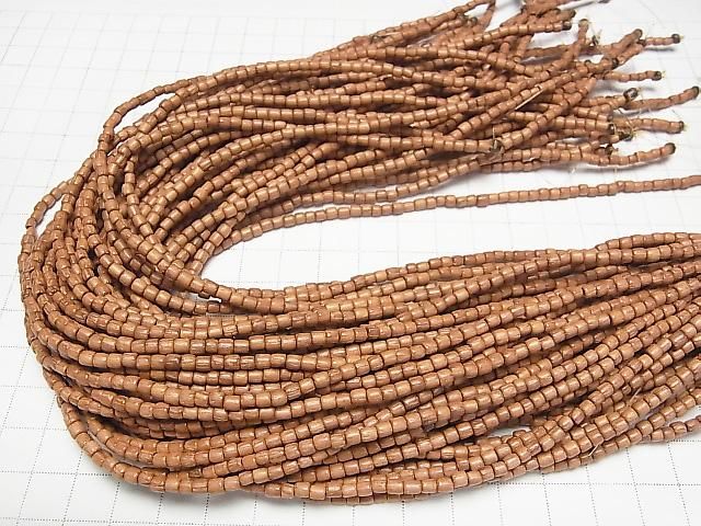 Bayon Wood Beads Rondelle (Heishi)3x3x3mm 1strand beads (aprx.15inch/38cm)
