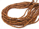 Bayon Wood Beads Rondelle (Heishi)3x3x3mm 1strand beads (aprx.15inch/38cm)