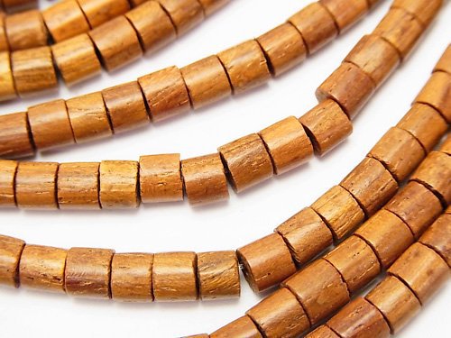 Roundel, Tube, Wood Beads Natural Beads