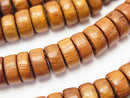 Roundel, Tube, Wood Beads Natural Beads