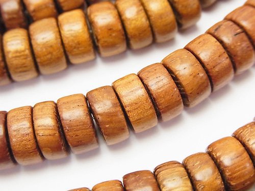 Roundel, Tube, Wood Beads Natural Beads