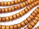 1strand $7.79! Bayon Wood Beads Rondelle (Tube) 11x11x7mm 1strand beads (aprx.15inch / 38cm)