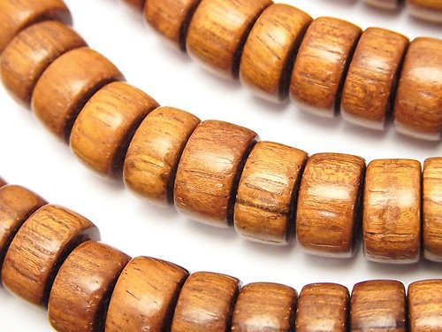 Roundel, Tube, Wood Beads Natural Beads