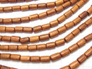 1strand $3.79! Bayon Wood Beads Tube 8x5x5mm 1strand beads (aprx.15inch / 38cm)