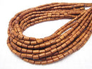 1strand $3.79! Bayon Wood Beads Tube 8x5x5mm 1strand beads (aprx.15inch / 38cm)