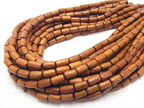 1strand $4.79! Bayon Wood Beads Tube 10x6x6mm 1strand beads (aprx.15inch / 38cm)