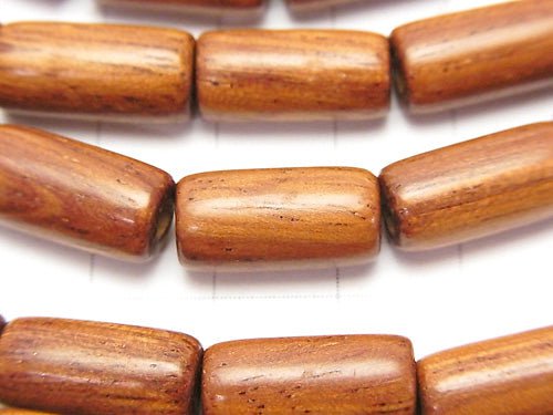 1strand $5.79! Bayon Wood Beads Tube 15x8x8mm 1strand beads (aprx.15inch / 37cm)