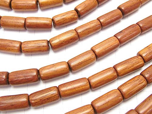 1strand $5.79! Bayon Wood Beads Tube 15x8x8mm 1strand beads (aprx.15inch / 37cm)