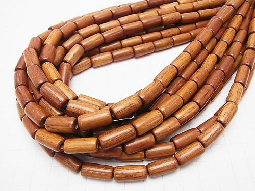 1strand $5.79! Bayon Wood Beads Tube 15x8x8mm 1strand beads (aprx.15inch / 37cm)